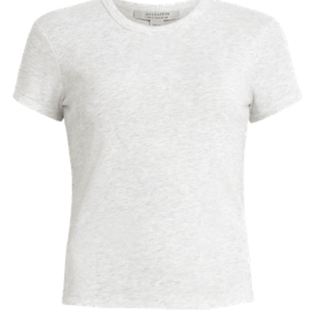 All Saint - Stevie Crop Cotton Rib T-Shirt